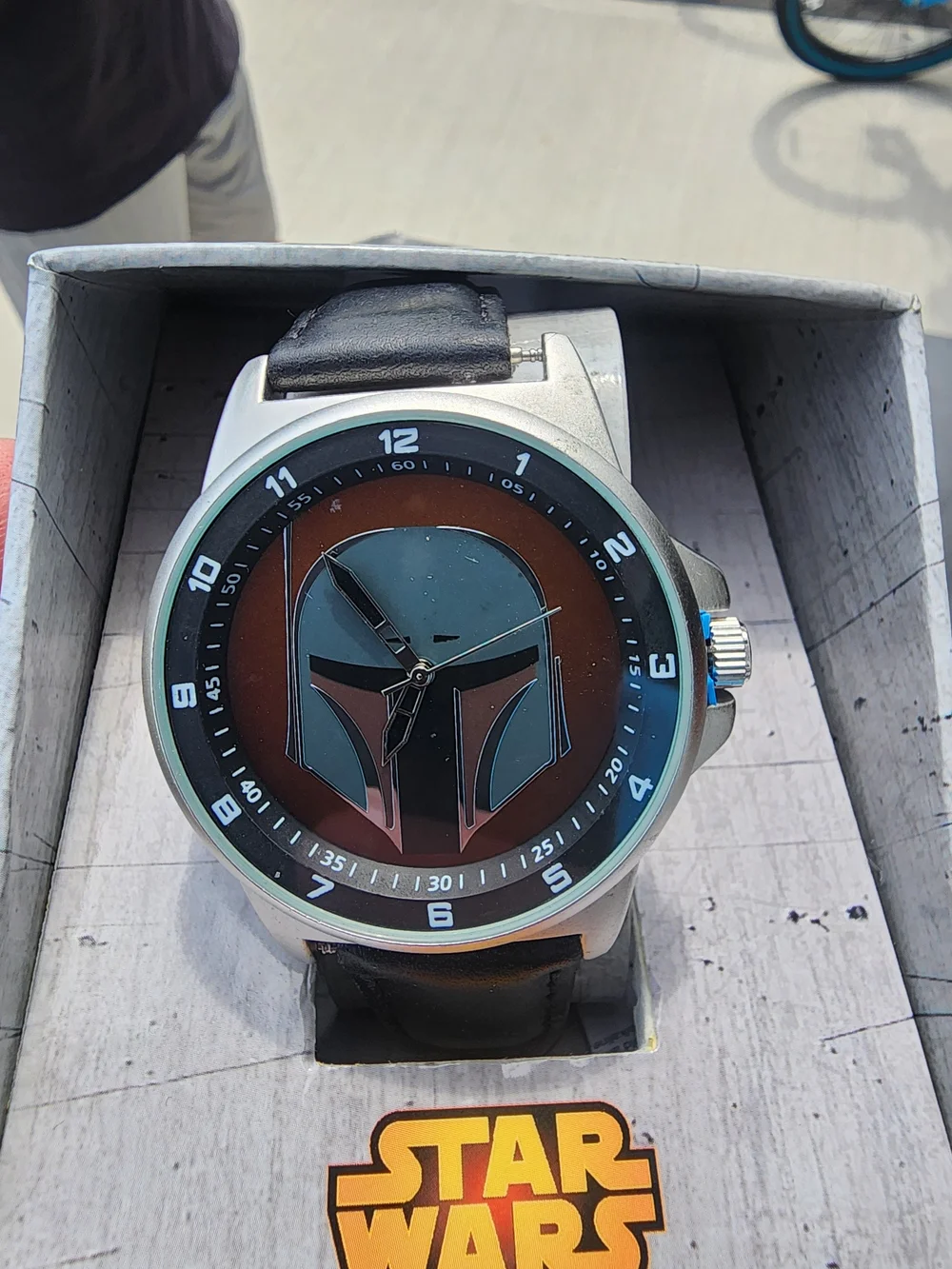 Star Wars Men's Black and Brown Boba Fet Helmet Watch